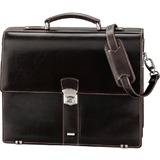 Alassio aktentasche "MONACO", Leder, dunkelbraun-antik