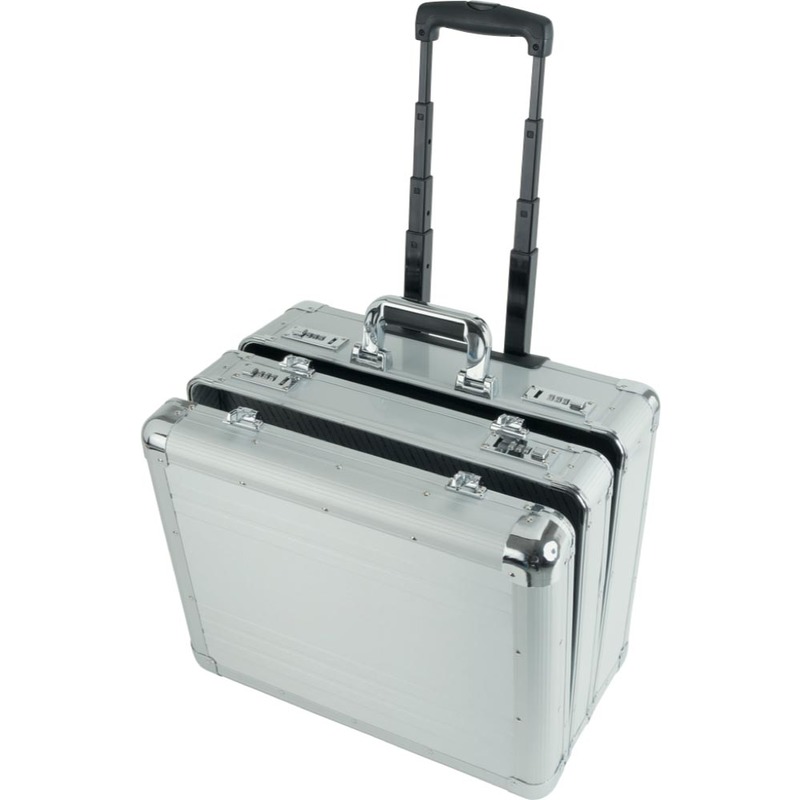 ALUMAXX Multifunktions-Koffer Reisekoffer CHALLENGER B-Ware Alu silber E45150 