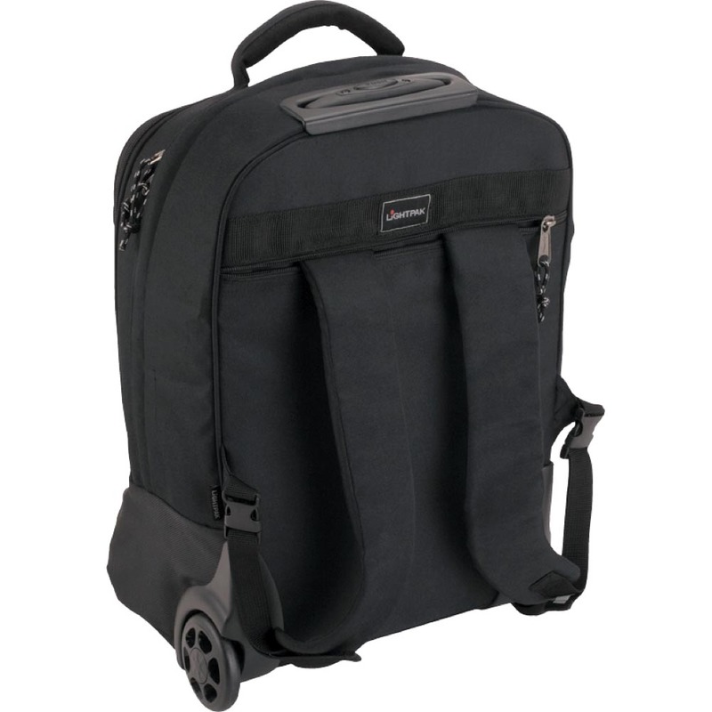 Lightpak Master 2-Rollen Rucksacktrolley 48 cm Laptopfach schwarz 
