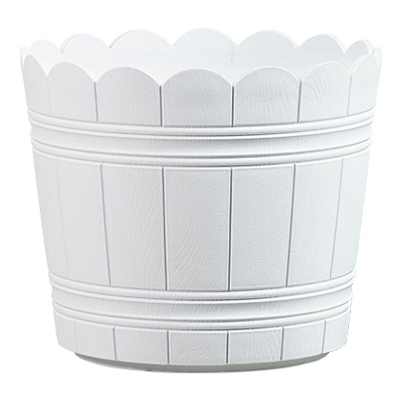 515263 weiß Durchmesser: 300 mm 4009049396071 emsa Blumenkübel COUNTRY