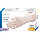 HYGONORM latex-handschuh "GRIP LIGHT", L, wei, puderfrei