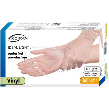 HYGONORM Vinyl-Handschuh "IDEAL LIGHT", XL, wei, puderfrei