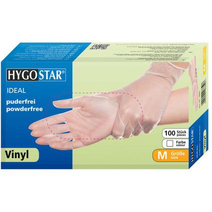 HYGOSTAR Vinyl-Handschuh "IDEAL", XL, wei, puderfrei