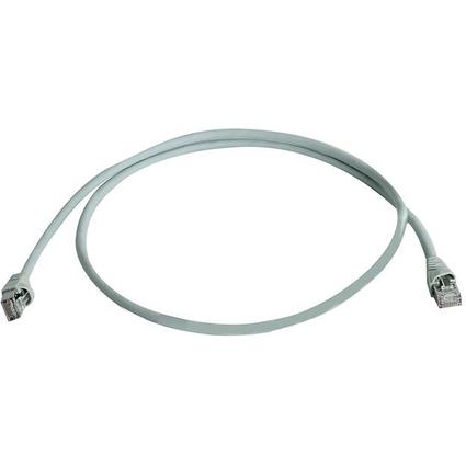 Telegrtner Patchkabel, Kat.6A (tief), S/FTP, 10,0 m, grau