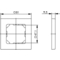 Telegrtner Ersatz-Rahmen fr AMJ Unterputzdose 50 x 50 mm