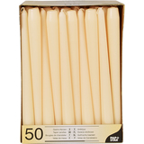 PAPSTAR Leuchterkerzen, 22 mm, creme, 50er Pack