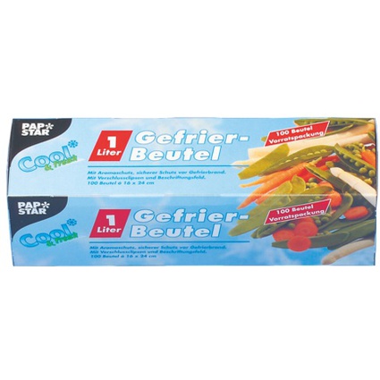 STARPAK Gefrierbeutel 1 Liter, 160 x 240 mm, transparent