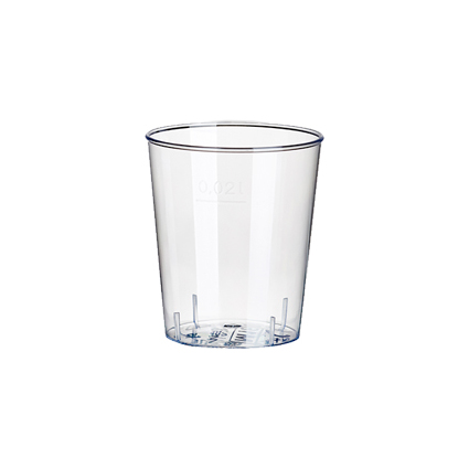 STARPAK Kunststoff-Schnapsglas, 2 cl, glasklar