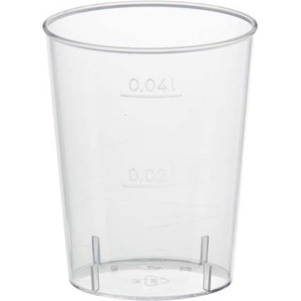 STARPAK Kunststoff-Schnapsglas, 4 cl, glasklar