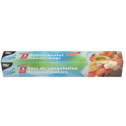 STARPAK Gefrierbeutel QuickSnap 3 Liter, 270 x 280 mm