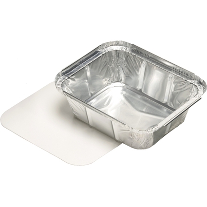 <small>STARPAK Aluminium-Schale eckig mit Deckel 500 ml (14501)</small>