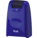 PLUS japan Datenschutz-Rollstempel Standard, blau