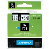 DYMO d1 Schriftbandkassette schwarz/wei, 9 mm x 7 m