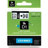 DYMO d1 Schriftbandkassette schwarz/wei, 6 mm x 7 m