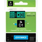 DYMO d1 Schriftbandkassette schwarz/grn, 19 mm x 7 m