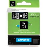 DYMO d1 Schriftbandkassette wei/schwarz, 19 mm x 7 m