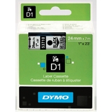 DYMO d1 Schriftbandkassette schwarz/transparent, 24 mm x 7 m