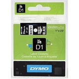 DYMO d1 Schriftbandkassette wei/schwarz, 24 mm x 7 m