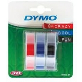 DYMO Prgeband 3D, 9 mm x 3 m, sortiert, glnzend