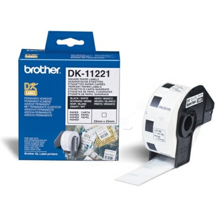 brother DK-11221 Quadratische Etiketten, 23 x 23 mm