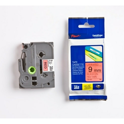 brother TZe-Tape TZe-421 Schriftbandkassette, Bandbreite:9mm