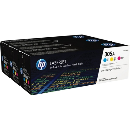 hp Toner hp 305A fr hp Color LaserJet MFP M451dw, 3-farbig