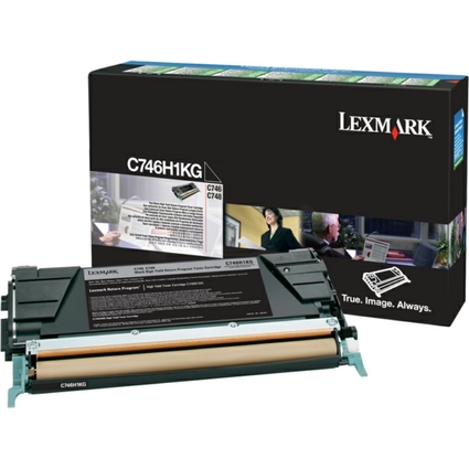 LEXMARK Toner fr LEXMARK C746/C748, schwarz HC