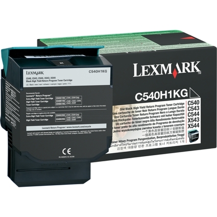 LEXMARK Rckgabe-Toner fr LEXMARK C540/C543, schwarz, HC