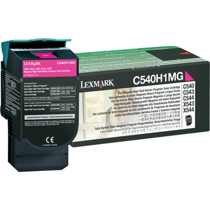 LEXMARK Rckgabe-Toner fr LEXMARK C540/C543, magenta, HC