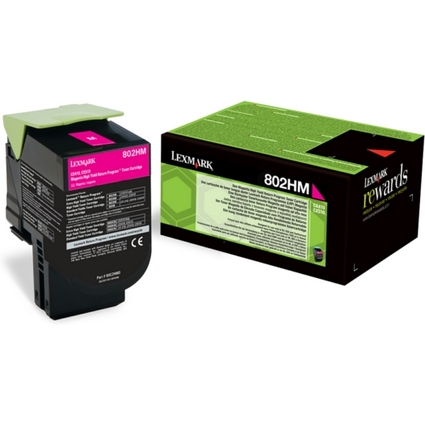 LEXMARK Rckgabe-Toner fr LEXMARK CX410, magenta, HC