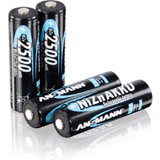 ANSMANN Nickel-Zink-Akku, mignon AA, 1.500 mAh, 4er Shrink