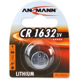 ANSMANN lithium Knopfzelle CR1632, 3 Volt, 1er Blister