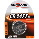 ANSMANN lithium Knopfzelle CR2477, 3 Volt, 1er Blister