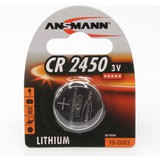ANSMANN lithium Knopfzelle "CR2450", 3,0 Volt, 1er-Blister