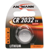 ANSMANN lithium Knopfzelle "CR2032", 3,0 Volt, 1er-Blister