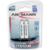 ANSMANN extreme LITHIUM micro AAA (FR03), 1,5V, 2er-Blister