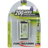 ANSMANN nimh Akku maxE, 9V-Block, 200 mAh, 1er Blister