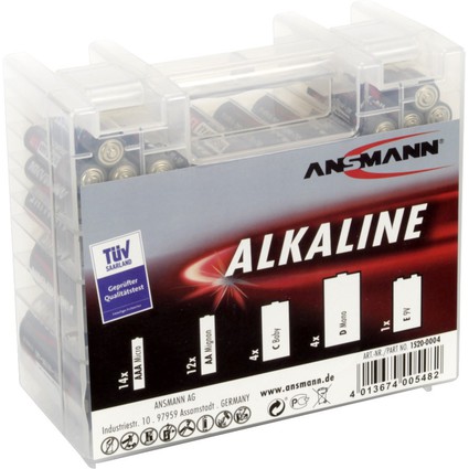 ANSMANN Alkaline "RED" Batterie Box, 35er Box