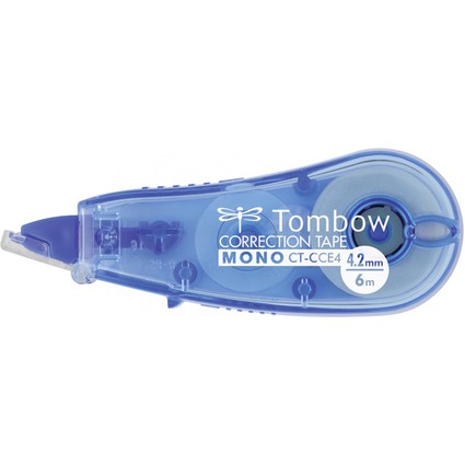 Tombow Korrekturroller "MONO CT-CCE4", 4,2 mm x 6 m, blau