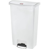 Rubbermaid tret-abfalleimer Slim Jim, 68 Liter, wei