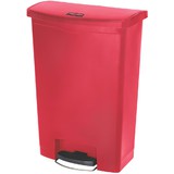 Rubbermaid tret-abfalleimer Slim Jim, 90 Liter, rot