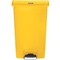 Rubbermaid Tret-Abfalleimer Slim Jim, 68 Liter, gelb