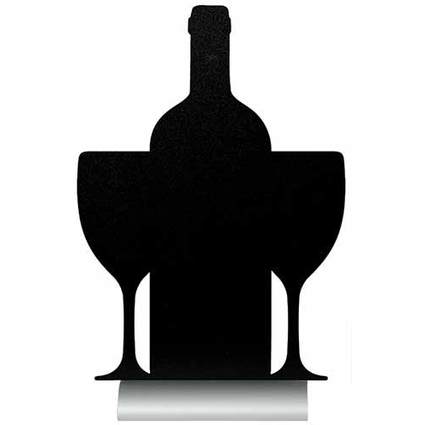 Securit Tischaufsteller SILHOUETTE "Wein"