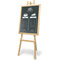 Securit Staffelei EASEL, verstellbar, buche