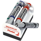 Pentel whiteboard-marker Set maxiflo MWL5M, mit Schwamm