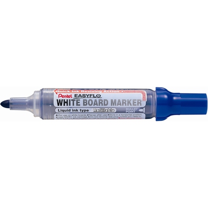 Pentel Whiteboard-Marker EASYFLO MW50M, Rundspitze, blau