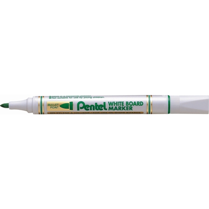 Pentel Whiteboard-Marker MW85, Rundspitze, grn