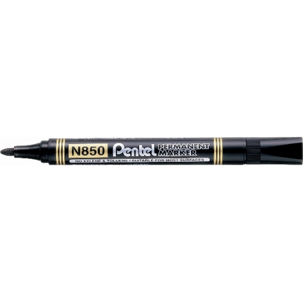 Pentel Permanent-Marker N850, schwarz, Rundspitze