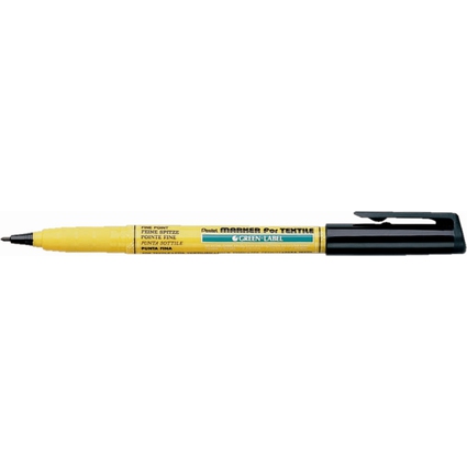 Pentel Markierstift fr Textilien GREEN-LABEL NM10, schwarz