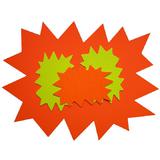 agipa signal-etiketten "Stern", gelb/orange, 80 x 120 mm